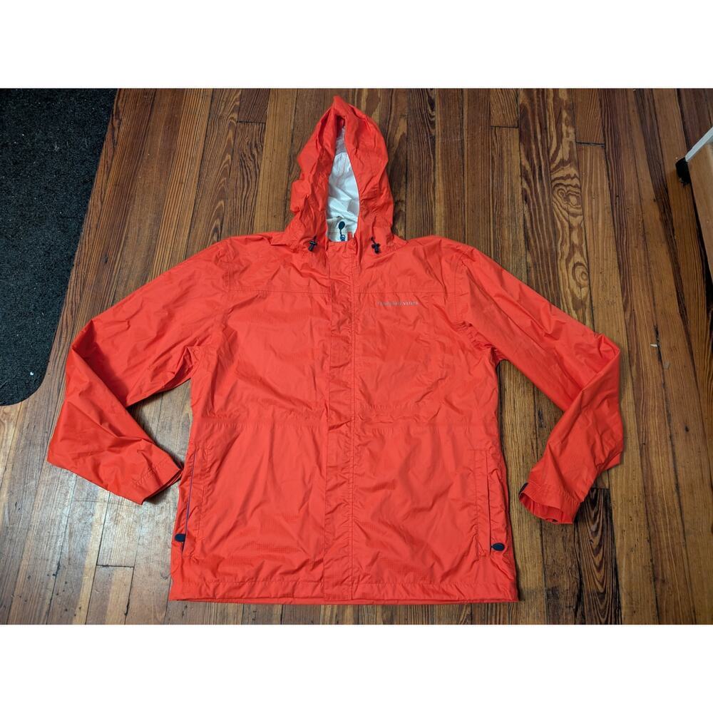 Vineyard Vines Orange Rain Jacket Mens Size Small in good condition.